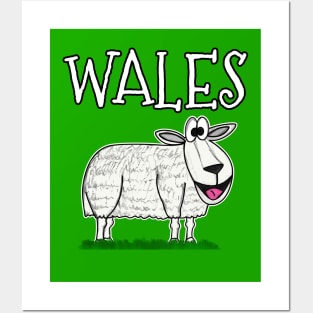 St David's Day Welsh Sheep Wales Funny Posters and Art